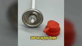 Solution de pulvérisation multi-angle avec valve aérosol 360