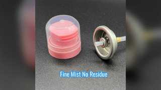 Valve de shampooing sec : brume fine, sans résidus