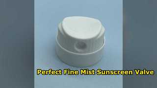 Meilleure valve d'aérosol de protection solaire pour une couverture uniforme de la brume