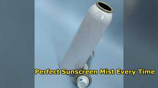 Valve de pulvérisation de protection solaire anti-fuite pour une couverture SPF uniforme