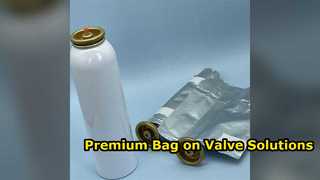 Systèmes de sachets sur valve personnalisés haut de gamme pour les emballages aérosols en aluminium