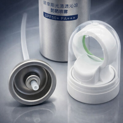 acheter Valve de protection solaire à large brouillard aérosol avec couvercle protecteur fabrication en ligne