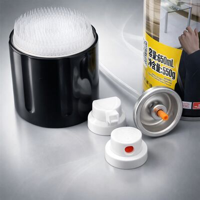 acheter 1 pouce de soupape de nettoyage par mousse d'aérosol et le bouchon de pinceau ensemble pour le nettoyage de tapisseries fabrication en ligne