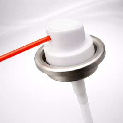 acheter Valve de pulvérisation à 360° avec construction en fer blanc métallique pour la distribution d'aérosols multi-positions fabrication en ligne