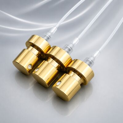 acheter Pompes à parfums à finition dorée avec technologie de brouillard micro-fin et joint sécurisé pour les parfums de luxe fabrication en ligne
