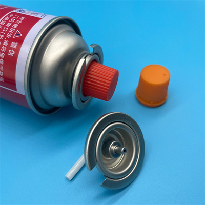 Une soupape de cuisinière à gaz de butane compact pour cuisinières de voyage.