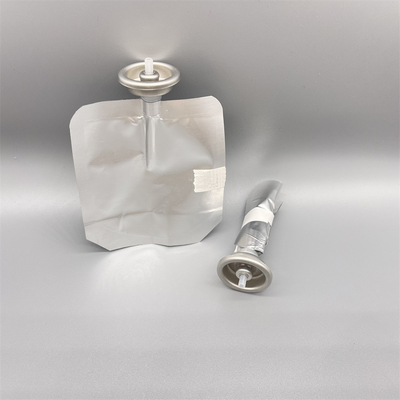 Sac à soupape haute performance avec coupe de montage en aluminium pour une distribution fiable d'aérosols
