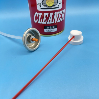 Valve de lubrification WD-40 sécurisée avec bouchon de protection pour boîtes à outils, véhicules de service et stockage avec fonction anti-colmatage.