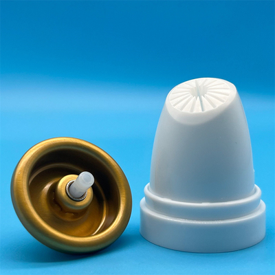 Une soupape de distribution de produits capillaires haut de gamme avec un orifice de 1,0 mm pour un style de précision, compatible avec les aérosols