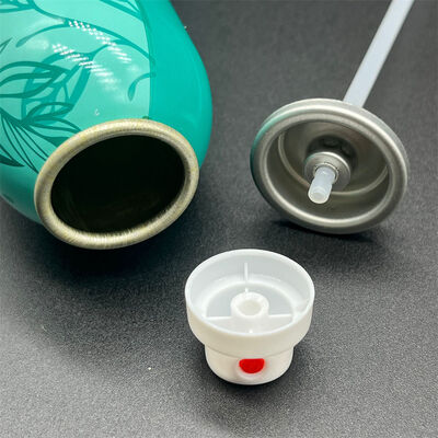 Valve de pulvérisation de shampooing sec avec contrôle constant du débit et dispersion uniforme