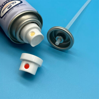 Valve aérosol à buse de brouillard ultrafin de précision pour shampooing sec avec joint compact étanche et fonctionnement à 360°