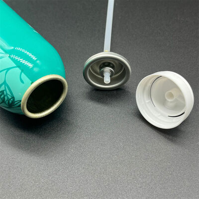 Valve d'aérosol à shampooing sec à couverture complète avec un motif de brouillard à grand angle, performances sans résidus et joint étanche