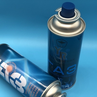 Une boîte d'étain de butane pour cuisine et camping Portable. 250g de capacité.