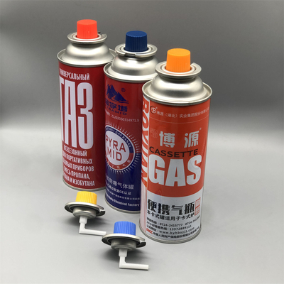 Cartouche de gaz de butane compact, contenant le cartouche vide pour utilisation en extérieur