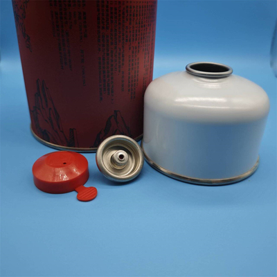 Container de gaz de butane à 12 bar aérosol pour une boîte en fer blanc polyvalente 86 mm ou 106 mm