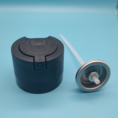 Bouchon et valve de pulvérisation aérosol à 360 degrés pour l'application d'écran solaire