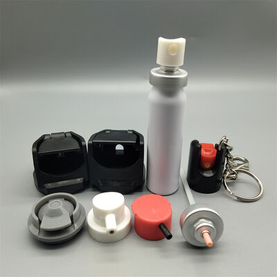 Spray de poivre d'autodéfense de 2,5 cm, valve femelle, actionneur, capuchon de valve sécurisé et durable pour une libération constante du spray de poivre