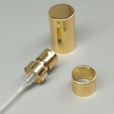 Diffuseur de parfum à pompe à brume fine dorée avec joint étanche pour parfums de luxe