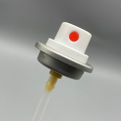 Vanne aérosol pour brillance capillaire et sortie de lumière pour une couverture fine et uniforme