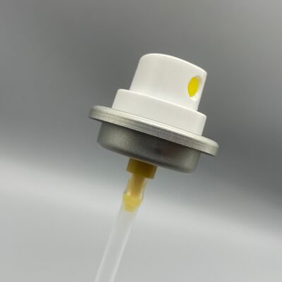 Valve de pulvérisation de cheveux brillants en silicone touchée de luxe pour les marques de détail haut de gamme avec un design de contour à 360 degrés et un fonctionnement silencieux