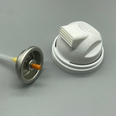 Une soupape en mousse de rasage innovante pour les produits de soins de la peau sensibles avec vitesse contrôlée et mécanisme de pression facile