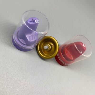 Valve en aluminium inversée pour mousse capillaire avec distribution à 360 degrés et compatibilité sac sur vanne