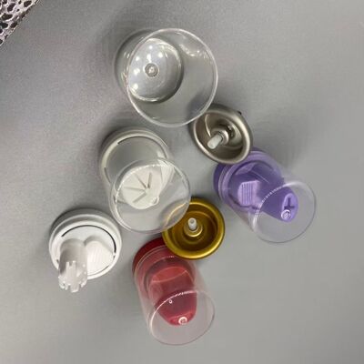 Valve d'aérosol en aluminium inversé professionnel pour une mousse capillaire à 360° avec une conception résistante à la corrosion et prête à être utilisée sur un sac