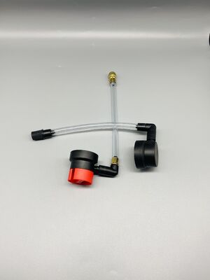 Valve de gonflage de pneus en laiton industriel avec système de verrouillage sécurisé et poignée ergonomique