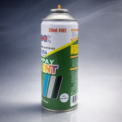 Valve d'aérosol de peinture mâle à revêtement de couleur premium avec actionneur