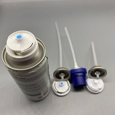 Valve antibactérienne en aérosol avec buse à large brouillard et résistance chimique élevée pour pulvérisation de désinfectant imperméable