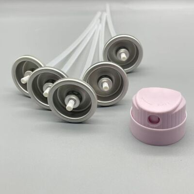 Une vanne aérosol d'un pouce pour le shampooing sec avec un distributeur de brouillard ultra-fin, une conception résistante aux obstructions et un joint compact étanche