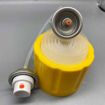 Ventilateur d'aérosol OEM avec bouchon de brosse pour emballage à pulvérisation de nettoyeur de mousse