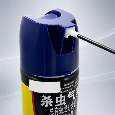 Capuchon aérosol en plastique de 65 mm avec tube d'extension pour les applications de pulvérisation ciblée